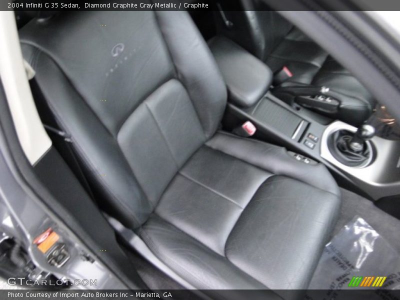 Diamond Graphite Gray Metallic / Graphite 2004 Infiniti G 35 Sedan