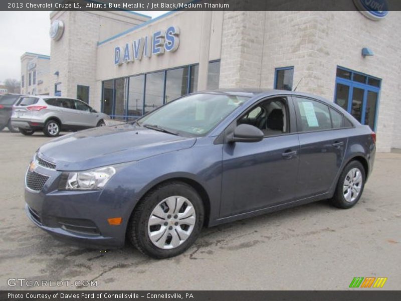 Atlantis Blue Metallic / Jet Black/Medium Titanium 2013 Chevrolet Cruze LS
