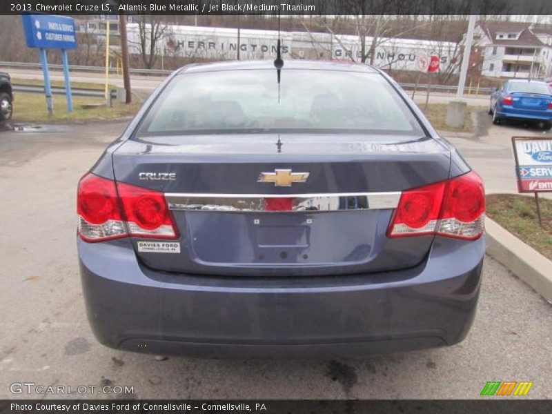 Atlantis Blue Metallic / Jet Black/Medium Titanium 2013 Chevrolet Cruze LS