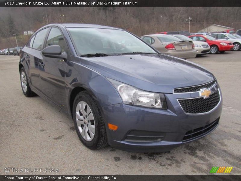 Atlantis Blue Metallic / Jet Black/Medium Titanium 2013 Chevrolet Cruze LS