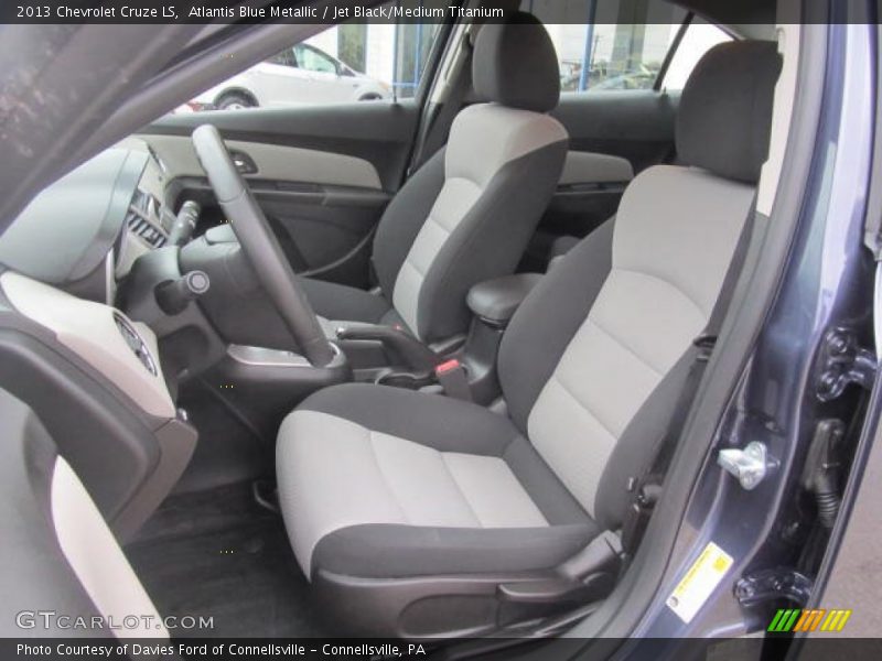 Atlantis Blue Metallic / Jet Black/Medium Titanium 2013 Chevrolet Cruze LS