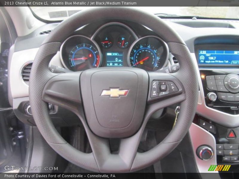 Atlantis Blue Metallic / Jet Black/Medium Titanium 2013 Chevrolet Cruze LS