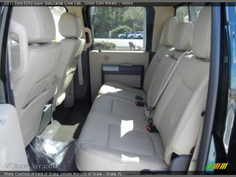 Rear Seat of 2013 F250 Super Duty Lariat Crew Cab
