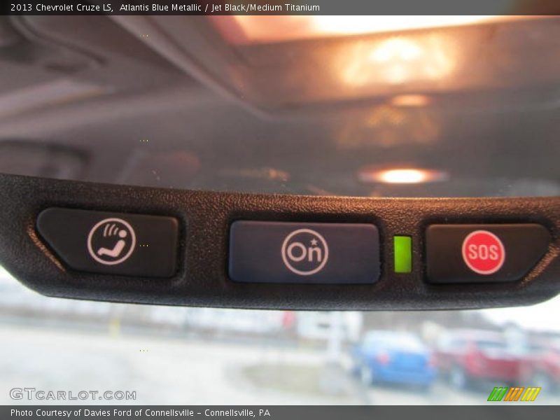 Atlantis Blue Metallic / Jet Black/Medium Titanium 2013 Chevrolet Cruze LS