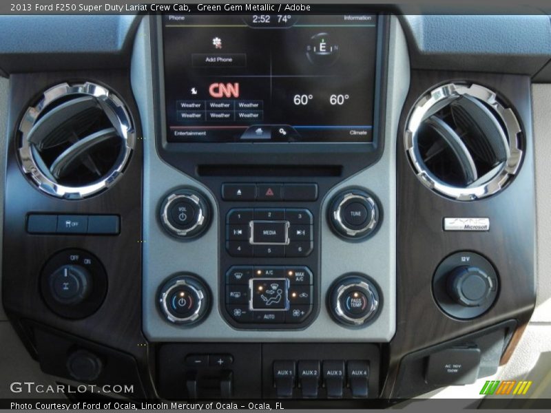 Controls of 2013 F250 Super Duty Lariat Crew Cab