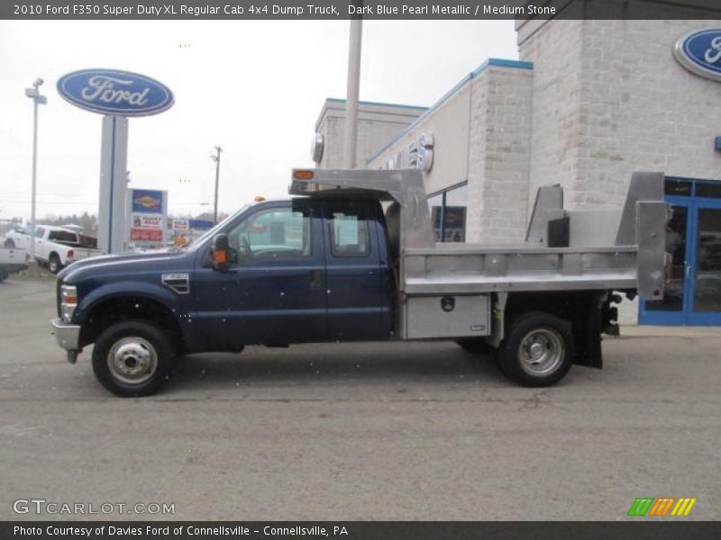  2010 F350 Super Duty XL Regular Cab 4x4 Dump Truck Dark Blue Pearl Metallic