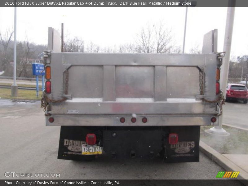 Dark Blue Pearl Metallic / Medium Stone 2010 Ford F350 Super Duty XL Regular Cab 4x4 Dump Truck