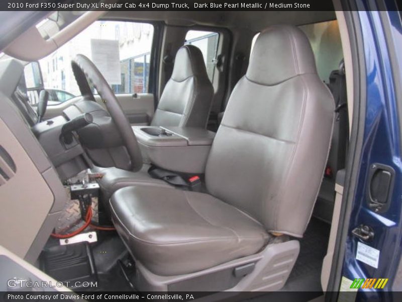 Dark Blue Pearl Metallic / Medium Stone 2010 Ford F350 Super Duty XL Regular Cab 4x4 Dump Truck