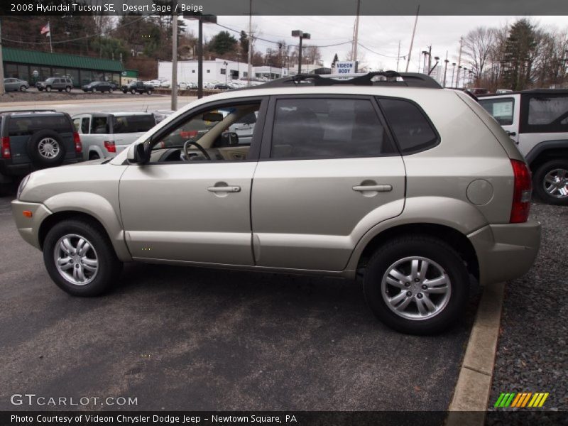 Desert Sage / Beige 2008 Hyundai Tucson SE