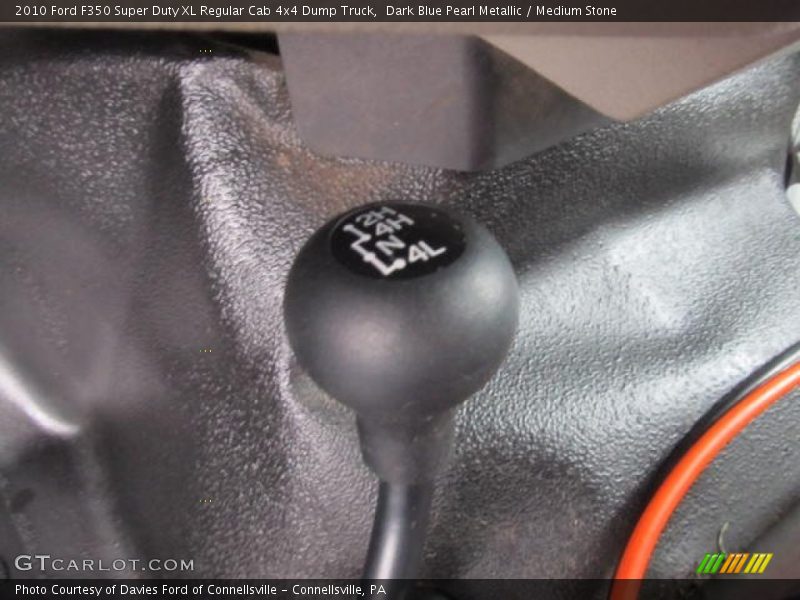 Dark Blue Pearl Metallic / Medium Stone 2010 Ford F350 Super Duty XL Regular Cab 4x4 Dump Truck
