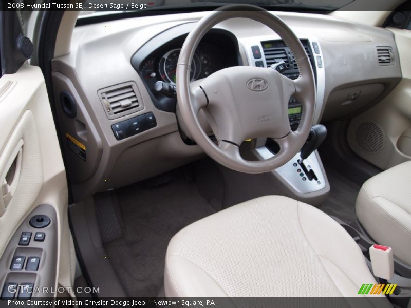 Desert Sage / Beige 2008 Hyundai Tucson SE