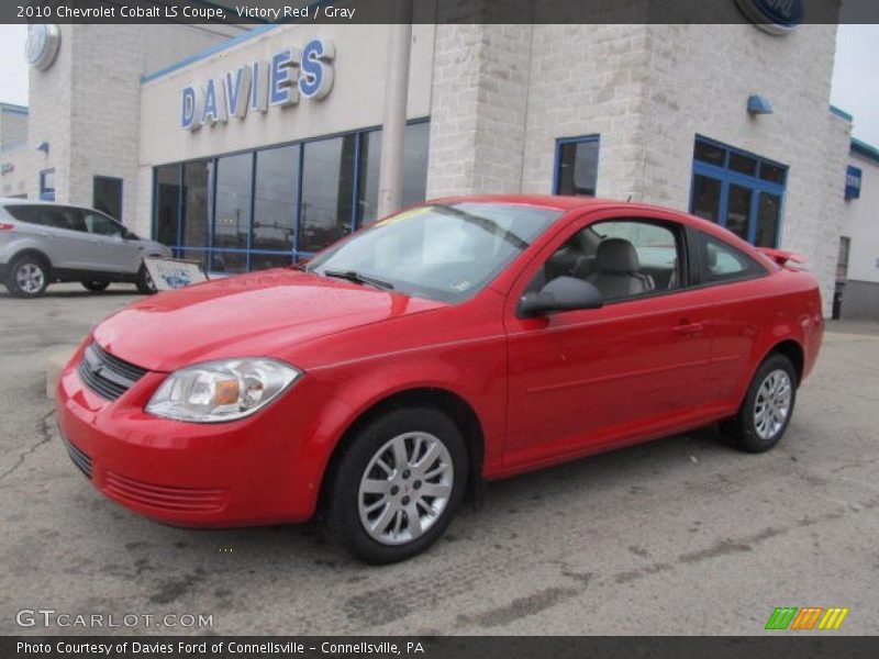 Victory Red / Gray 2010 Chevrolet Cobalt LS Coupe
