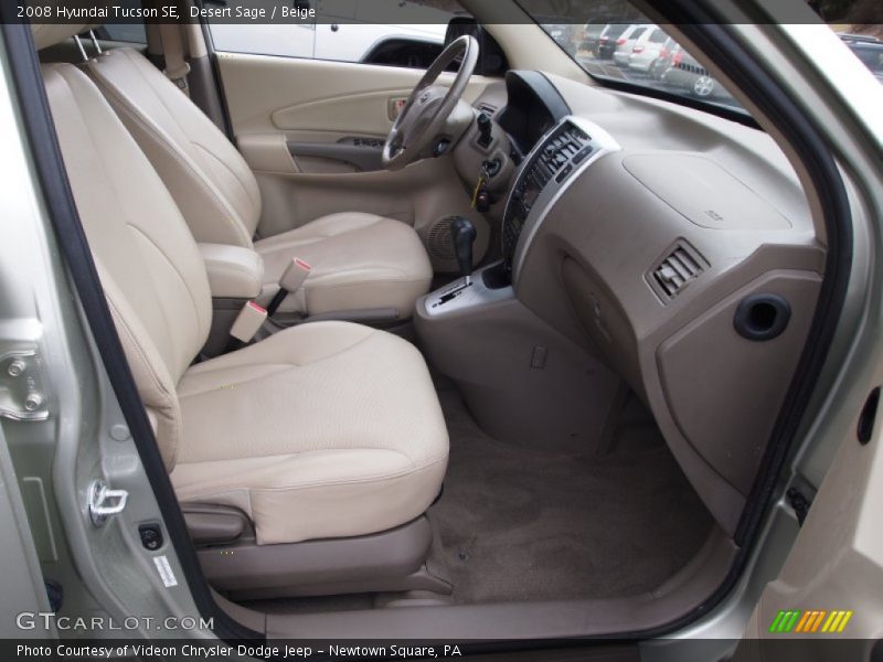 Desert Sage / Beige 2008 Hyundai Tucson SE