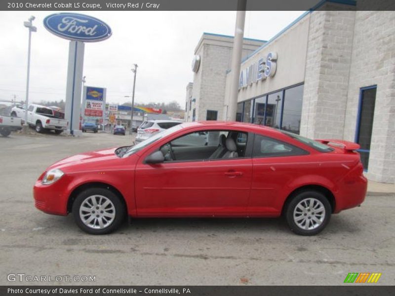 Victory Red / Gray 2010 Chevrolet Cobalt LS Coupe
