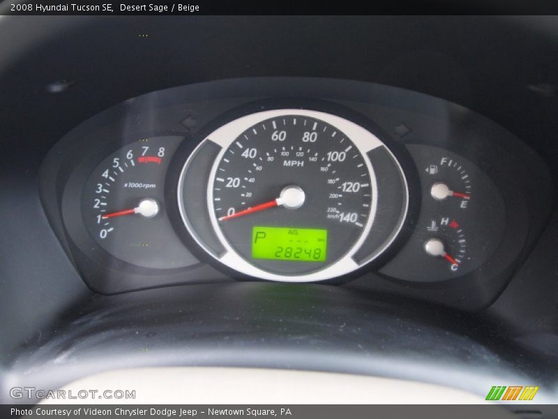 Desert Sage / Beige 2008 Hyundai Tucson SE