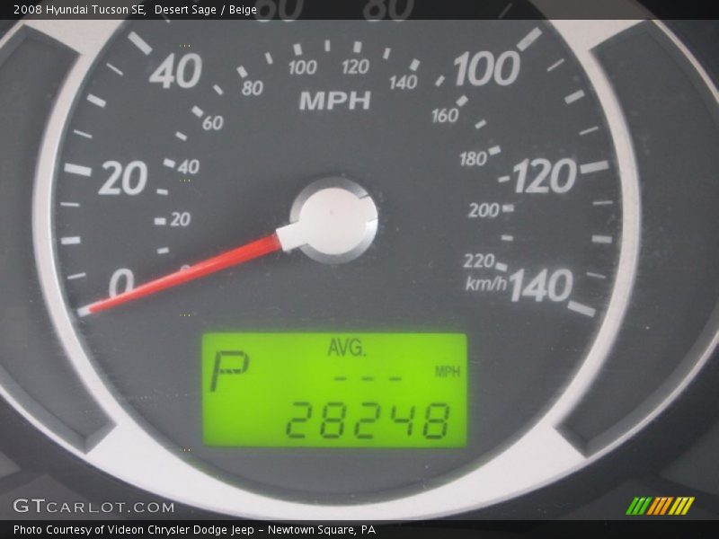 Desert Sage / Beige 2008 Hyundai Tucson SE