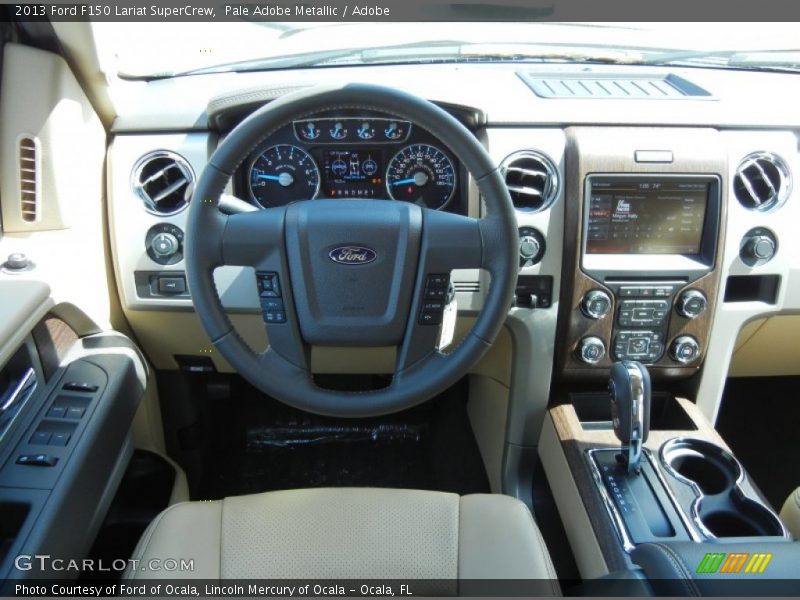 Pale Adobe Metallic / Adobe 2013 Ford F150 Lariat SuperCrew