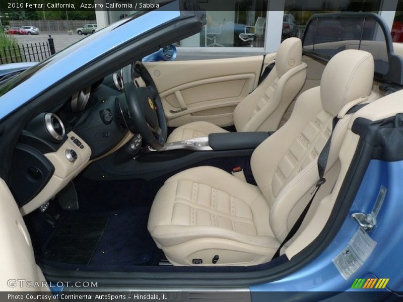 Front Seat of 2010 California 