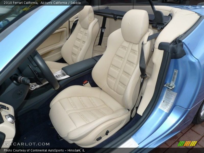 Front Seat of 2010 California 
