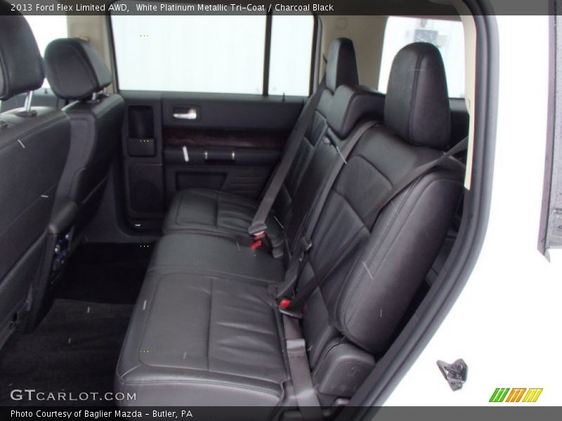 White Platinum Metallic Tri-Coat / Charcoal Black 2013 Ford Flex Limited AWD