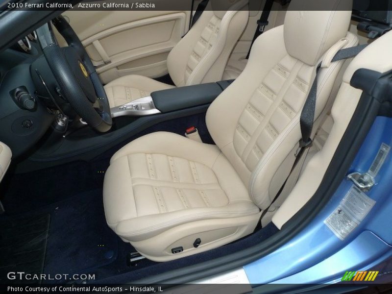 Front Seat of 2010 California 