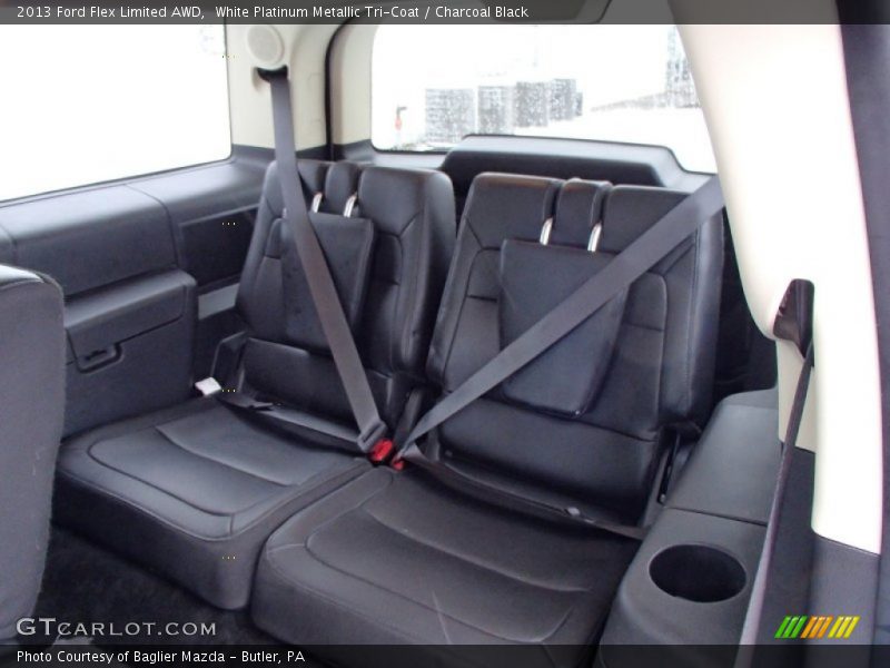 White Platinum Metallic Tri-Coat / Charcoal Black 2013 Ford Flex Limited AWD