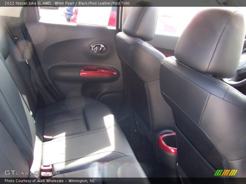White Pearl / Black/Red Leather/Red Trim 2012 Nissan Juke SL AWD