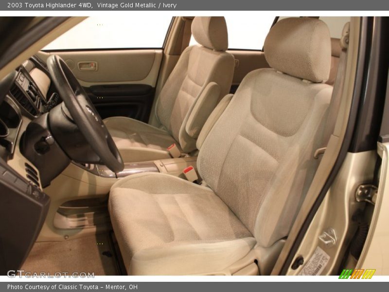 Front Seat of 2003 Highlander 4WD