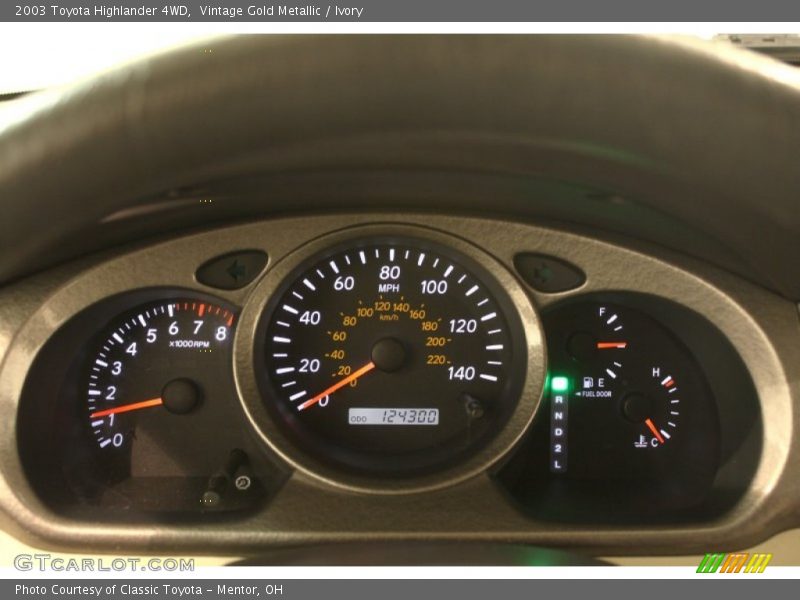 Vintage Gold Metallic / Ivory 2003 Toyota Highlander 4WD