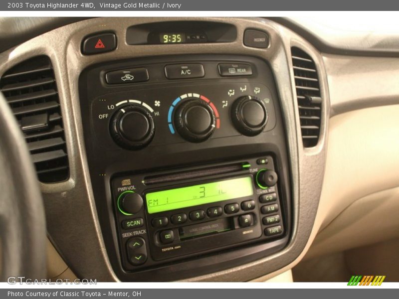 Vintage Gold Metallic / Ivory 2003 Toyota Highlander 4WD