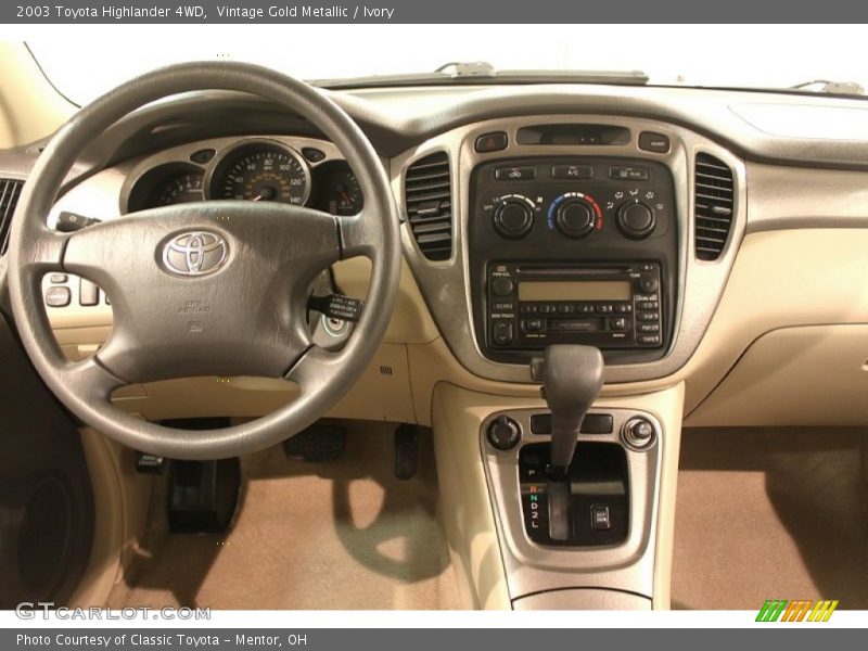 Vintage Gold Metallic / Ivory 2003 Toyota Highlander 4WD