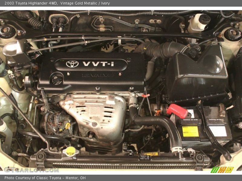 Vintage Gold Metallic / Ivory 2003 Toyota Highlander 4WD