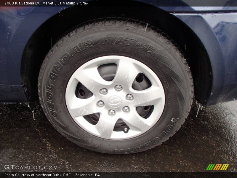 Velvet Blue Metallic / Gray 2008 Kia Sedona LX