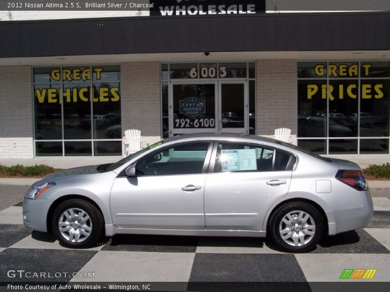 Brilliant Silver / Charcoal 2012 Nissan Altima 2.5 S