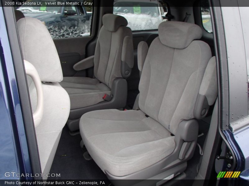 Velvet Blue Metallic / Gray 2008 Kia Sedona LX