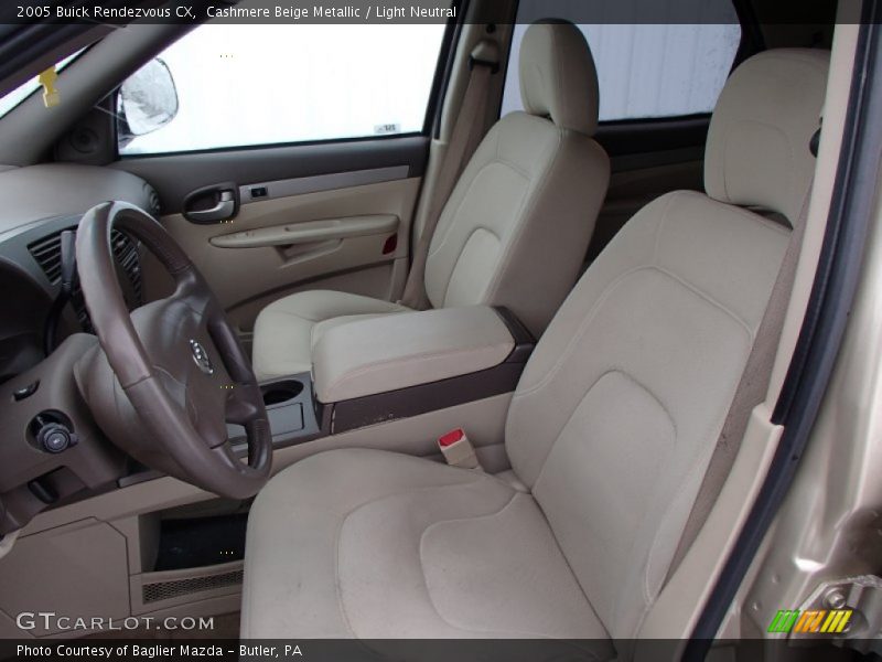 Front Seat of 2005 Rendezvous CX