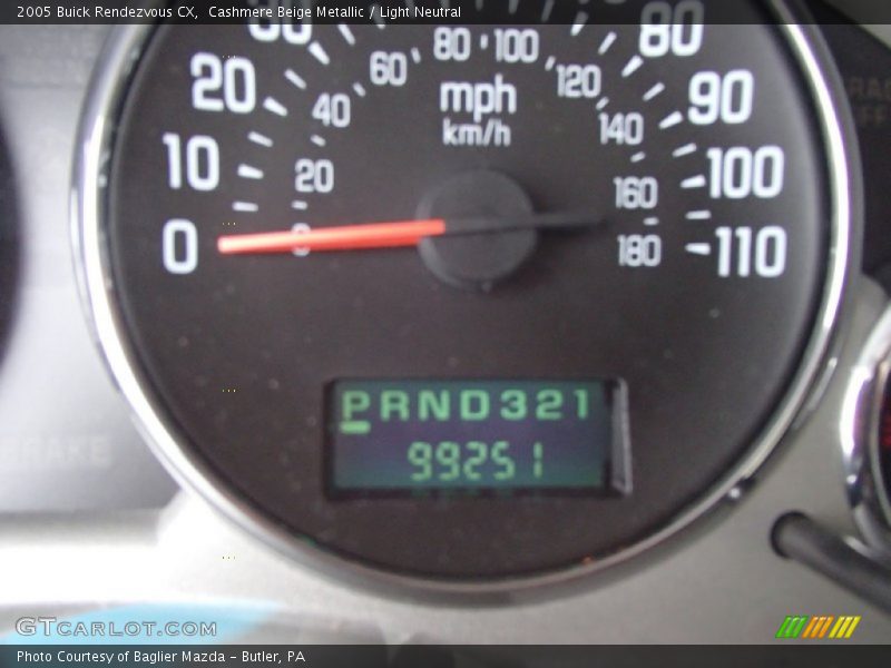 Cashmere Beige Metallic / Light Neutral 2005 Buick Rendezvous CX