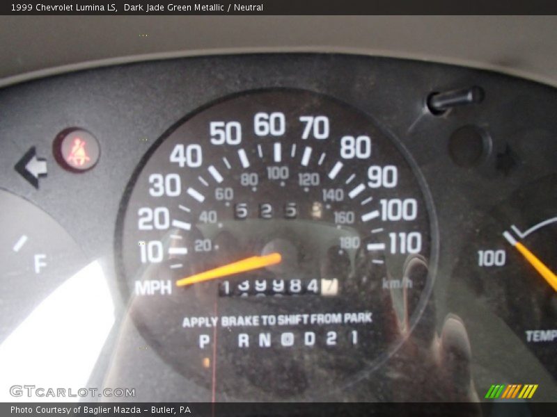 Dark Jade Green Metallic / Neutral 1999 Chevrolet Lumina LS