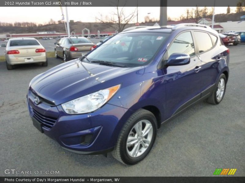 Iris Blue / Black 2012 Hyundai Tucson GLS AWD