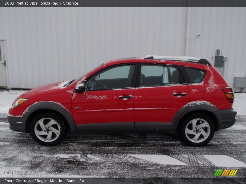 Salsa Red / Graphite 2003 Pontiac Vibe