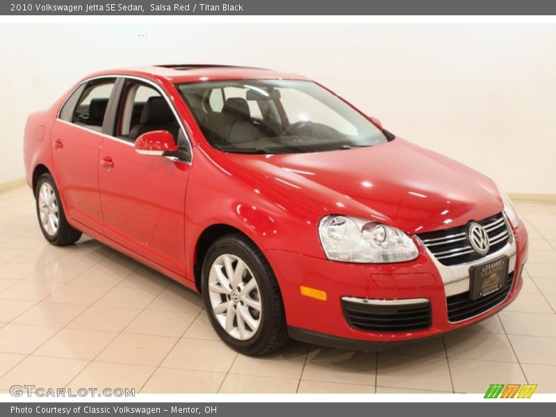 Salsa Red / Titan Black 2010 Volkswagen Jetta SE Sedan