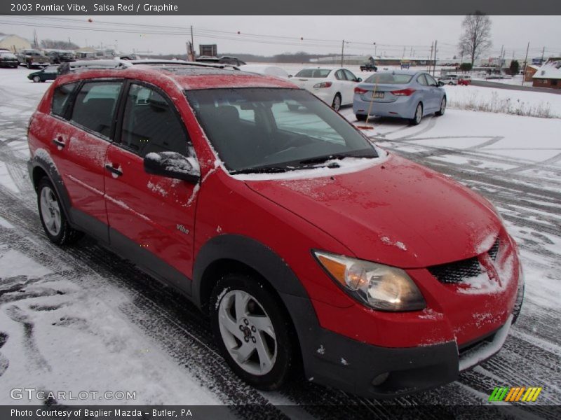 Salsa Red / Graphite 2003 Pontiac Vibe