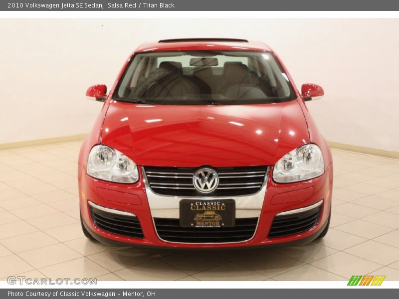 Salsa Red / Titan Black 2010 Volkswagen Jetta SE Sedan