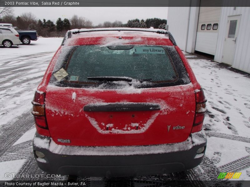 Salsa Red / Graphite 2003 Pontiac Vibe