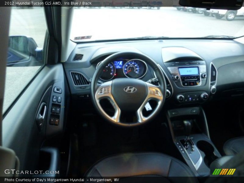 Iris Blue / Black 2012 Hyundai Tucson GLS AWD