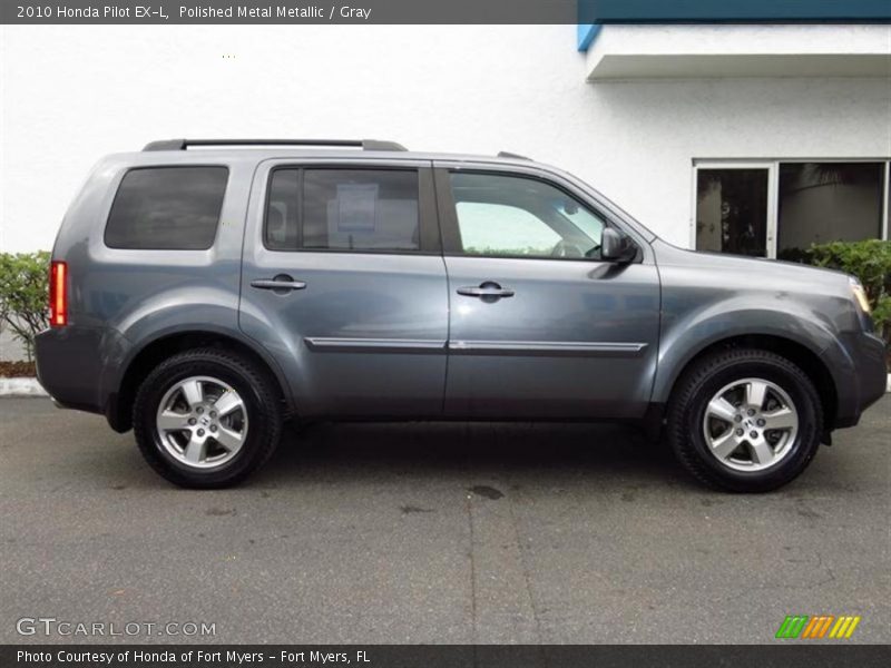 Polished Metal Metallic / Gray 2010 Honda Pilot EX-L