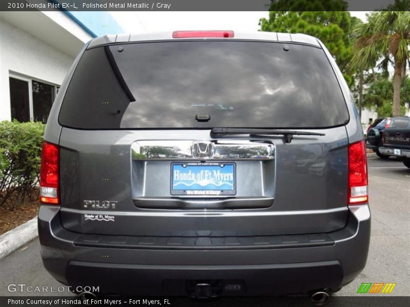 Polished Metal Metallic / Gray 2010 Honda Pilot EX-L