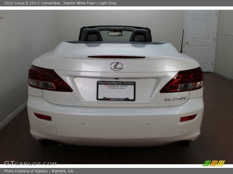 Starfire White Pearl / Light Gray 2012 Lexus IS 250 C Convertible