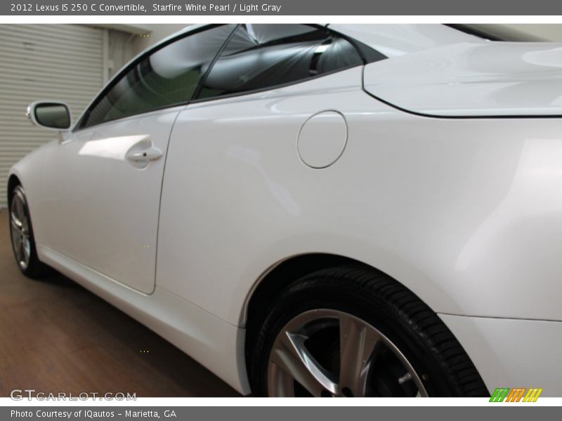 Starfire White Pearl / Light Gray 2012 Lexus IS 250 C Convertible