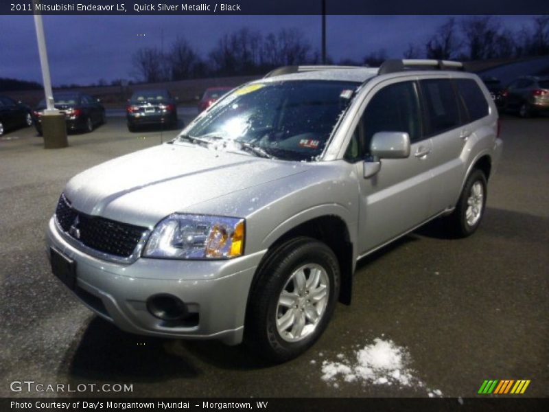Quick Silver Metallic / Black 2011 Mitsubishi Endeavor LS